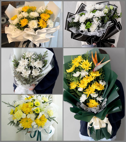 广东东莞市凤岗镇雁田村白事花束代送